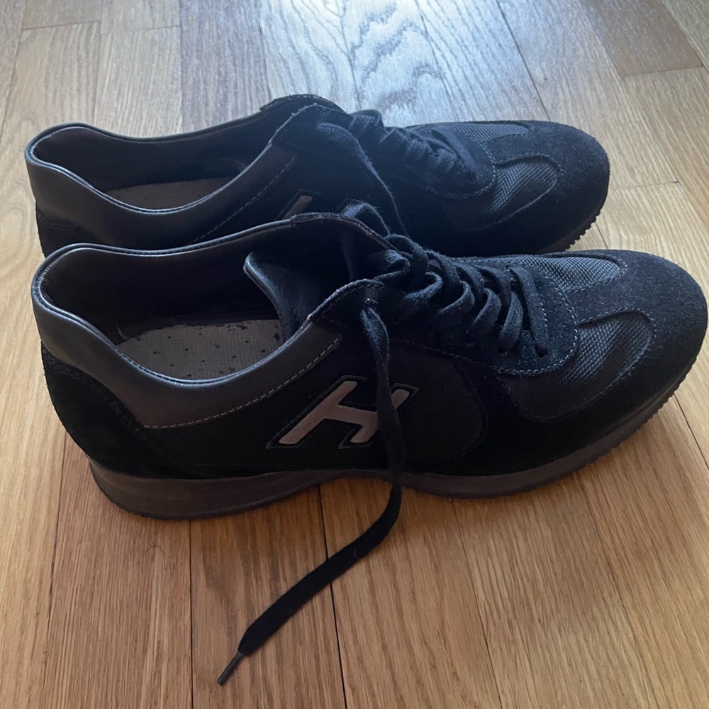 Hogan Black and Gray Men's Sneakers